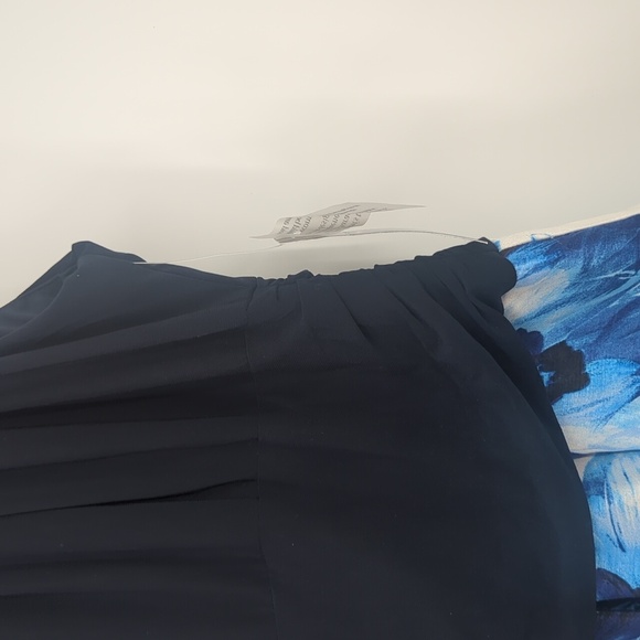 SLNY Blue Sleeveless Floral Halter Dress - Picture 5 of 9